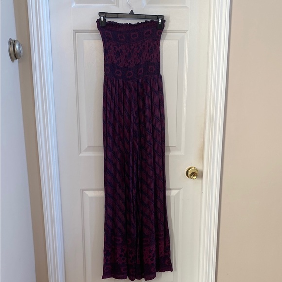 Free People Purple Strapless Jumpsuit - Picture 8 of 16